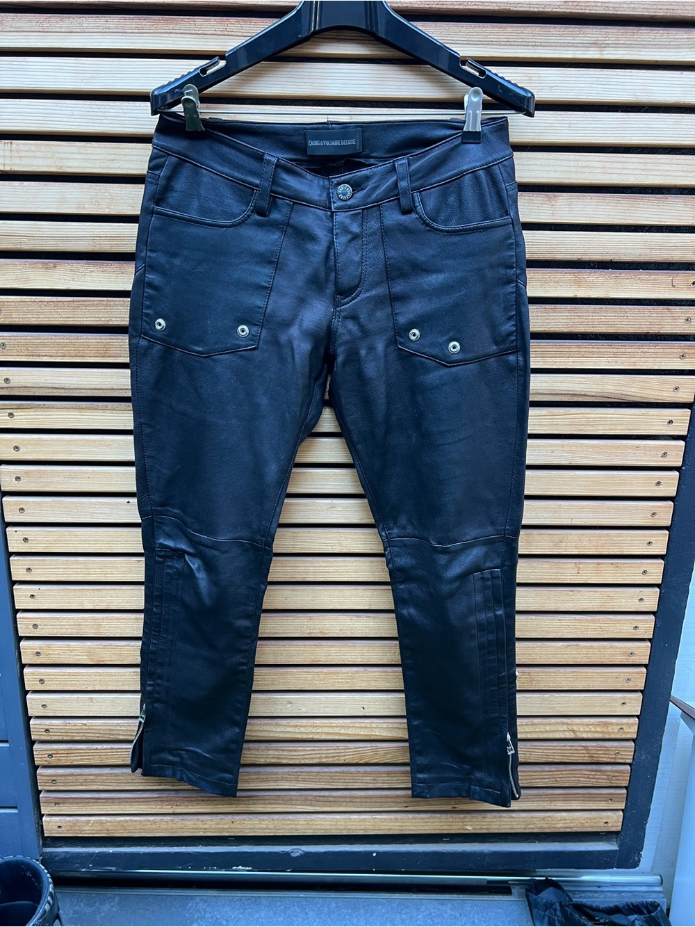 Zadig & Voltaire Black Leather Pants